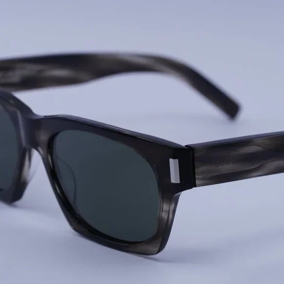 Saint Laurent SL402 017 Sunglasses Havana Square Frame, Grey 